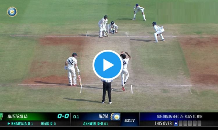 Ravichandran Ashwin strikes on the 2nd ball Usman Khawaja goes for a duck