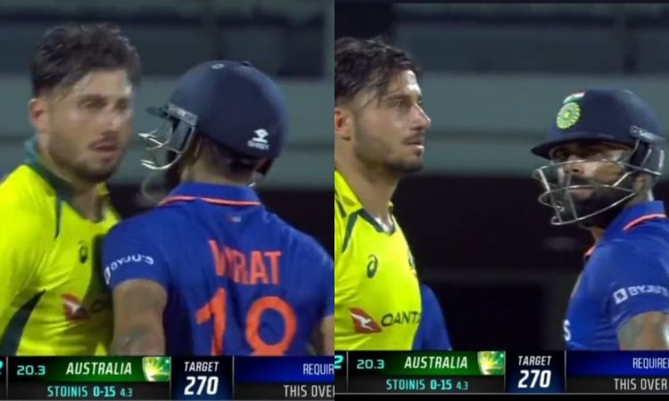 Cricket Image for VIDEO: विराट कोहली से भिड़ गए स्टोइनिस, देखने लायक था कोहली का चेहरा
