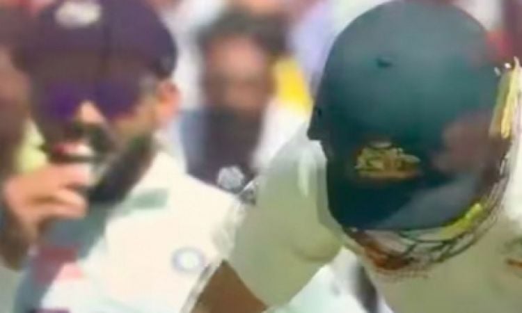 Virat Kohli munching during Ind Vs Aus 4th Test Match on March 09