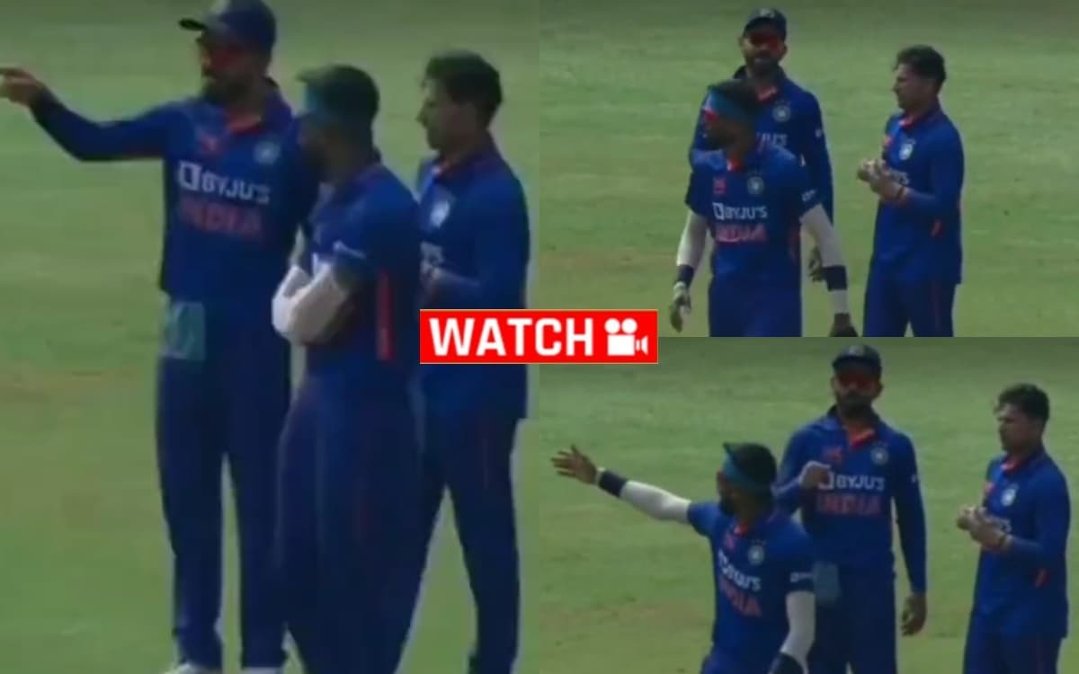 Cricket Image for टूटी हार्दिक-विराट की जोड़ी! कप्तान पांड्या ने किया कोहली को इग्नोर; देखें VIDEO