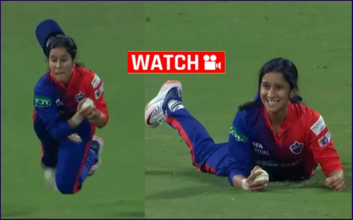 Cricket Image for हवा में उड़ी जेमिमा, 'Super Women' बनकर पकड़ा करिश्माई कैच; देखें  VIDEO