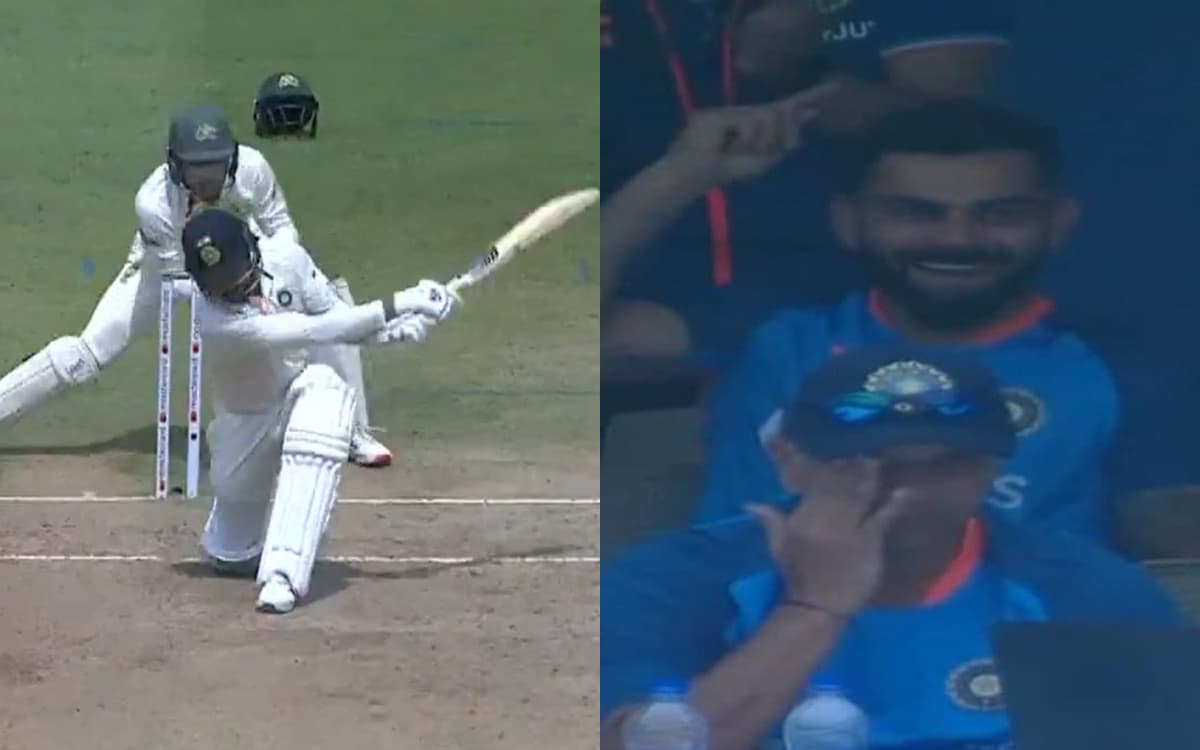 Cricket Image for VIDEO: घुटने पर बैठ उमेश ने दिखाया Swag, मॉन्स्टर छक्का देख झूमे उठे विराट