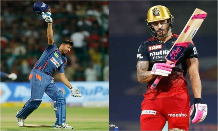 IPL 2023: आवेश खान को लगी फटकार, RCB कप्तान पर लगा 12 लाख का जुर्माना