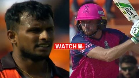 Jos Buttler Smashed 4 Fours Against T Natarajan Over Srh Vs Rr Ipl 2023