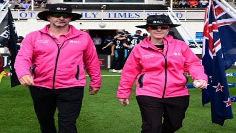 Kim Cotton Becomes First Female On-field Umpire In Men's International Cricket