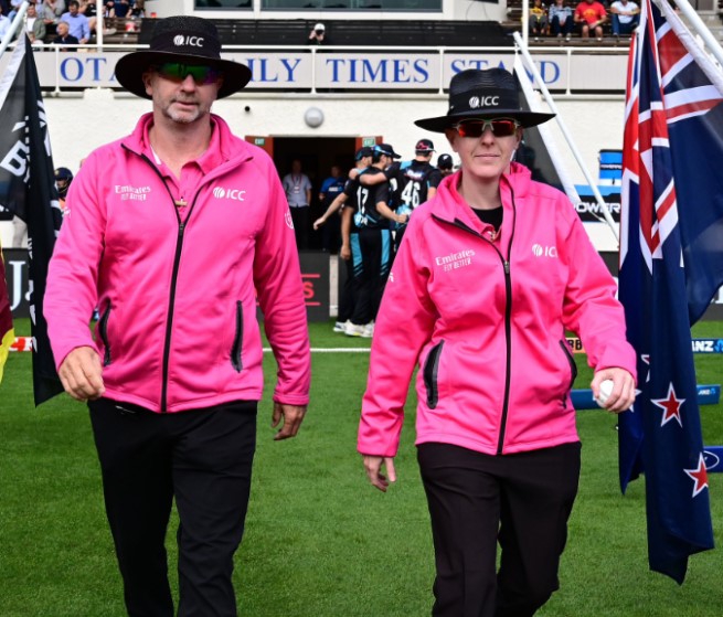 Kim Cotton Becomes First Female On-field Umpire In Men's International Cricket