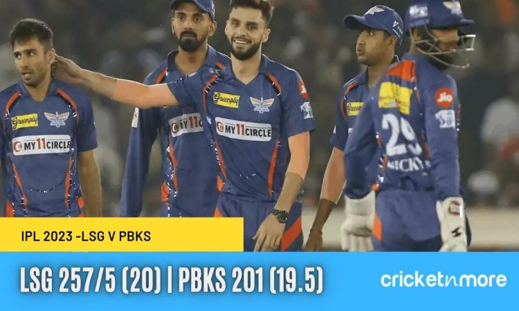 IPL 2023: लखनऊ सुपर जायंट्स ने पंजाब किंग्स को 56 रन से रौंदा, पूरा किया जीत का पंजा