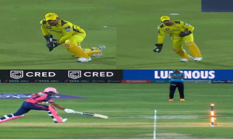  Ms Dhoni Nails Outstanding Direct Hit From Behind The Stumps To Send Dhruv Jurel Packing Watch Vide