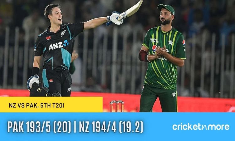 Chapman's Unbeaten Century Helps New Zealand End Pakistan series 2-2