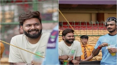 Rishabh Pant marks his presence during Delhi Capitals' Practice Session Ahead Of The Game Against RC