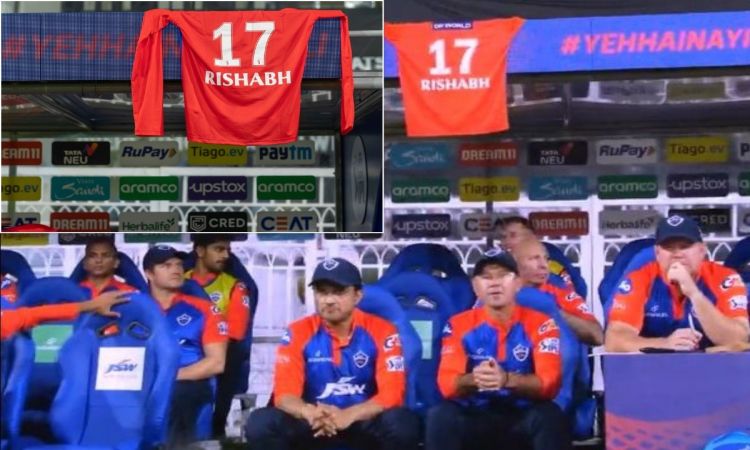 IPL 2023: दिल्ली कैपिटल्स के डगआउट में दिखी ऋषभ पंत की जर्सी, दिल्ली कैपिटल्स के इस जेस्चर से खुश हुए फैंस