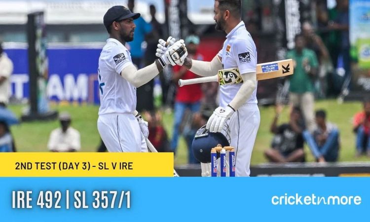 SL vs IRE 2nd Test: Heavy rain in Galle has forced play to be called off for the day!