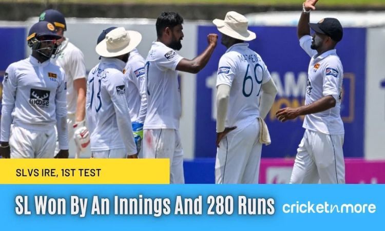 Sri Lanka Thrash Ireland By An Innings And 280 Runs In First Test