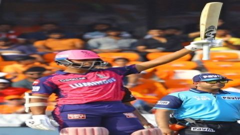 IPL 2023: Buttler, Jaiswal, Samson fifties power Rajasthan Royals to 203/5 against Sunrisers Hyderab