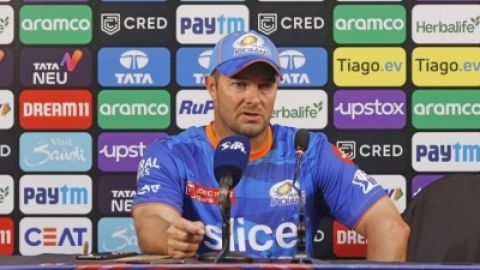 IPL 2023: CSK bowling hurt us more than Rahane's innings, says MI head coach Boucher.(photo:Twitter)