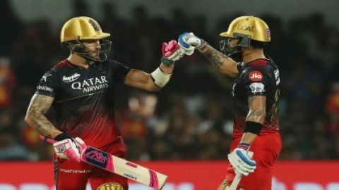 IPL 2023: Kohli, Du Plessis power RCB to thumping 8-wicket win over Mumbai Indians (ld). (Credit : I