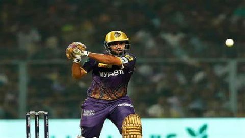 Kolkata: KKR batsman Shardul Thakur plays a shot during the IPL 2023 match between Kolkata Knight Ri