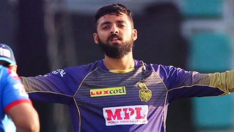 Kolkata: KKR bowler Varun Chakravarthy bowls during the IPL 2023 match between Kolkata Knight Riders