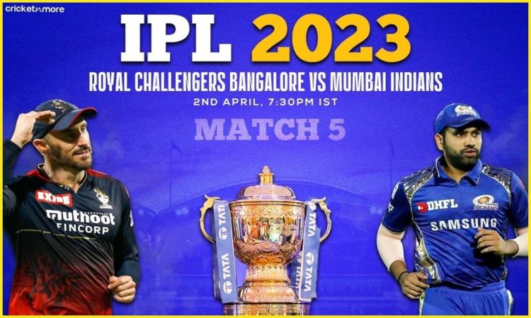 Cricket Image for RCB vs MI, IPL 2023 Match 5th Dream 11 Team: 17.50 करोड़ के खिलाड़ी को बनाएं कप्ता