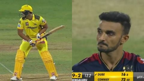 Shivam Dube Hit 111 Meter Six Against Harshal Patel Rcb Vs Csk