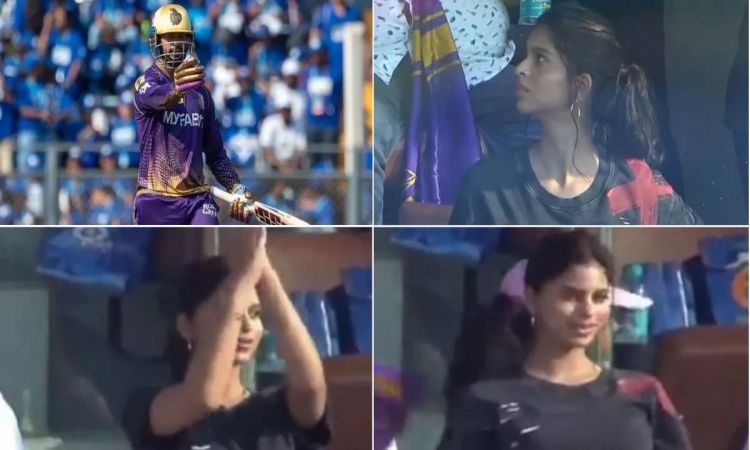 वेंकटेश अय्यर ने IPL में पहला शतक जड़ा तो खुशी से झूम उठी सुहाना खान, देखें VIDEO