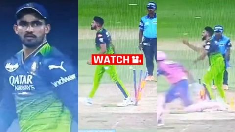 Mohammed Siraj Fumes at Mahipal Lomror, Hurls Abuse for Late Pick-up and Throw; Apologises Later!