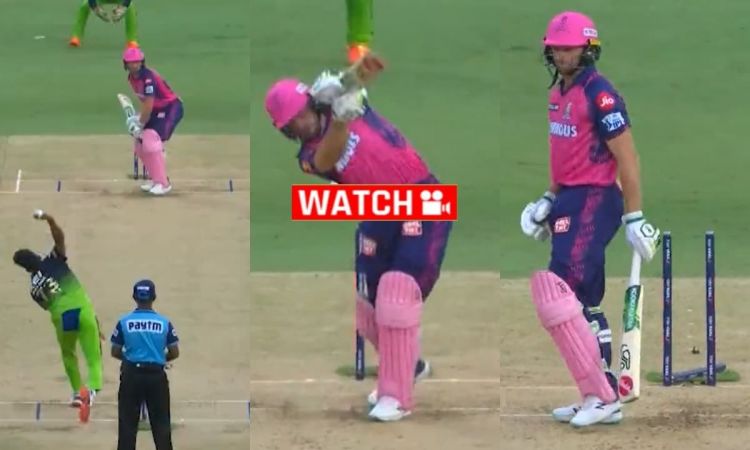 Cricket Image for मियां भाई मैजिक... लहराती गेंद से जोस का मिडिल स्टंप दिया हिला; देखें VIDEO