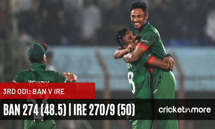 Bangladesh vs Ireland 3rd ODI Scorecard