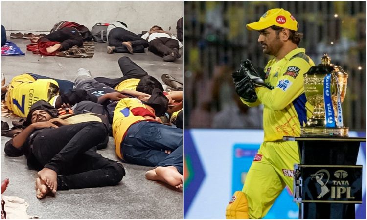 फाइनल मैच स्थगित होने के बाद धोनी के फैंस को उठानी पड़ी मुश्किलें, रेलवे स्टेशन पर बिताई रात