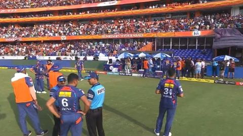 IPL 2023: SRH fans in the stadium are showing their frustrations at the LSG dugout!