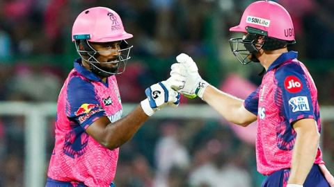 Cricket Image for IPL 2023: Buttler’s 95, Samson’s unbeaten 66 help Rajasthan post massive 214/2 aga