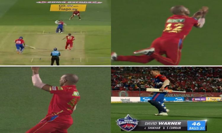 IPL 2023: धवन ने दिखाई गजब की फुर्ती, हवा में उछलते हुए पकड़ा वॉर्नर का शानदार कैच, देखें वीडियो