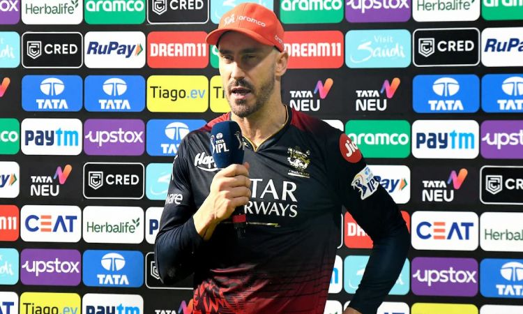 IPL 2023: Du Plessis admitted, his team's middle order failed