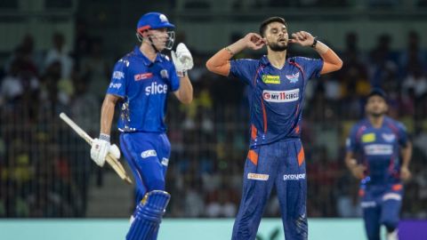 IPL 2023: Wadhera's Late Blitz Takes MI To 182/8 Against LSG Despite Naveen's Four-Fer