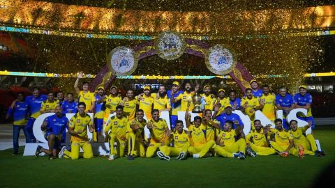 Jubilant CSK Players Dedicate Fifth IPL Title To Retiring Ambati Rayudu