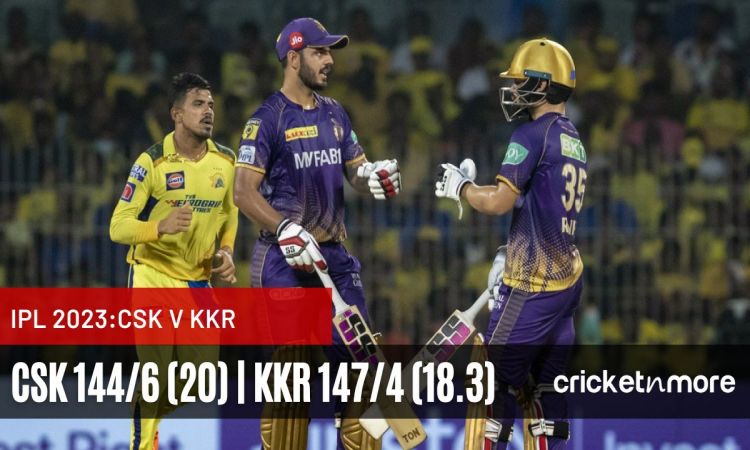 Kolkata Knight Riders vs Chennai Super Kings IPL 2023 Match Report