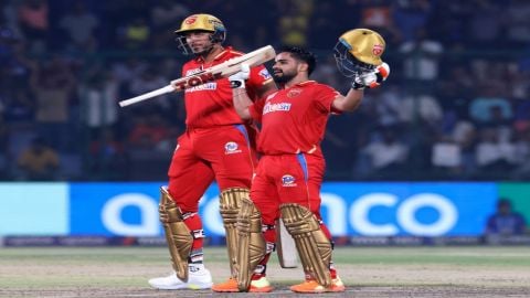 IPL 2023: Prabhsimran's maiden ton helps PBKS post a total of 167/7 on their 20 overs!