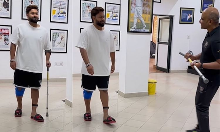 Cricket Image for Rishabh Pant Walks On His Own, Declares He Is Crutches-Free In Major Recovery Mile