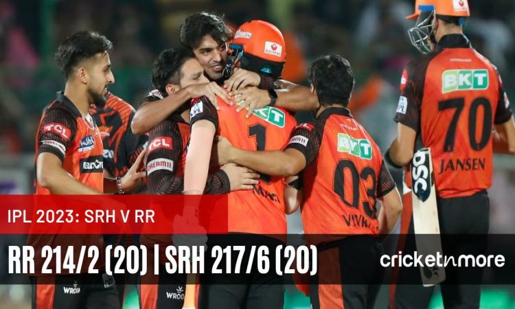 Sunrisers Hyderabad vs Rajasthan Royals Scorecard