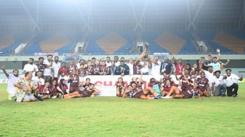 Gokulam Kerala steamroll Kickstart to complete hat-trick of IWL titles