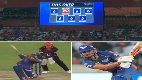 IPL 2023: Pooran, Stoinis smash Abhishek Sharma for 31-run over!