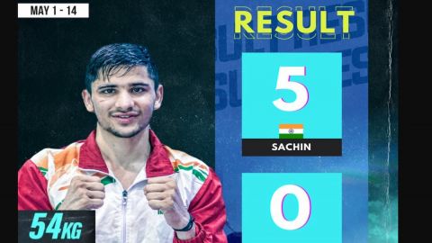 Men's World Boxing Championships: Sachin Siwach wins to reach pre-quarters, Naveen ousted