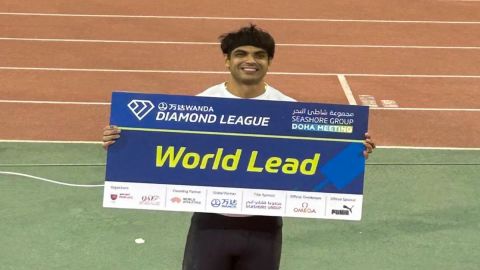 Neeraj Chopra wins Doha Diamond League 2023 with world-leading effort of 88.67m