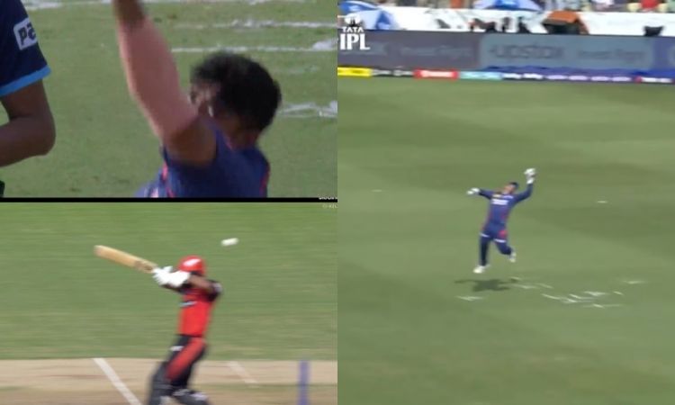 Cricket Image for WATCH: सुपरमैन की तरह हवा में उड़े क्विंटन डी कॉक, एक हाथ से पकड़ लिया गज़ब का कैच