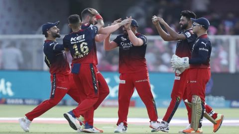 Cricket Image for RR vs RCB, IPL 2023: 59 रन बनाकर ढेर हुई राजस्थान रॉयल्स, RCB ने मैच 112 रनों से ज