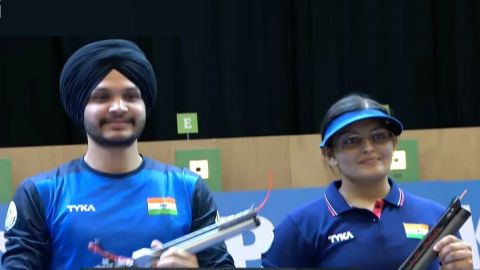 Shooting World Cup: Divya and Sarabjot win mixed team pistol gold in Baku