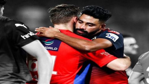 IPL 2023: Mohammad Siraj hugged Phil Salt and congratulated him on his knock!