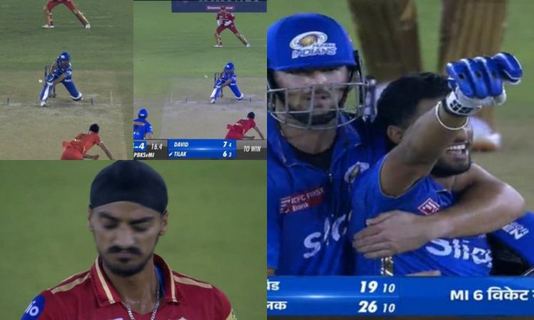 Cricket Image for WATCH: स्टंप तोड़ने वाले अर्शदीप से लिया तिलक वर्मा ने बदला, मारे 3 छक्के और 1 चौक