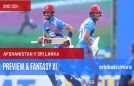 Afghanistan vs Sri Lanka, 2nd ODI Fantasy XI
