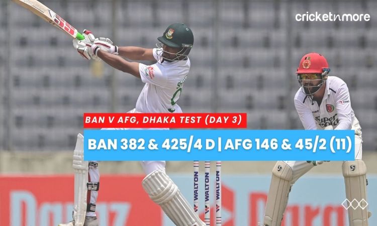 Bangladesh vs Afghanistan Dhaka Test Day 3 Report